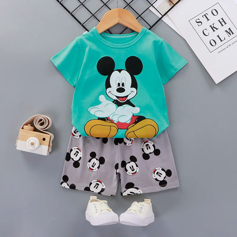 2pcs set Shirt and Pants for Children multivariant-1