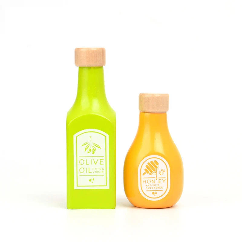 Wooden Toy Food and Beverage Set Multivariant-4