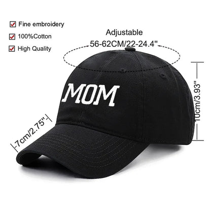 Embroidered Cotton Baseball Cap MOM and DAD Multivariant-4
