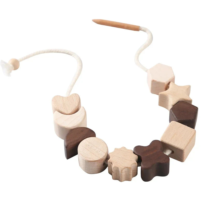 Montessori Wooden Toy Stacking&Threading for children multivariant-6