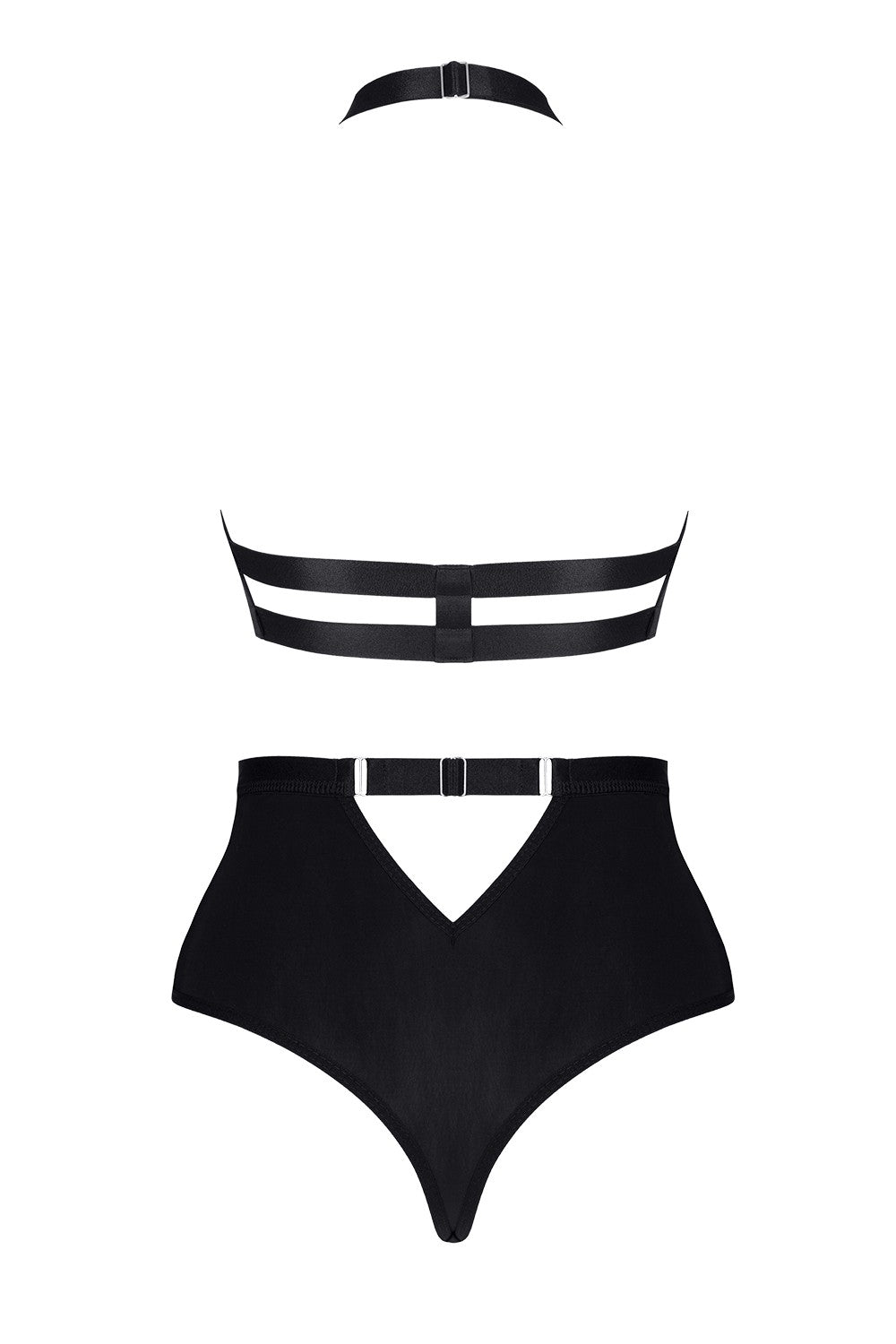 Sheer Lace Bra & High Waist Shorts Demoniq Paloma-4