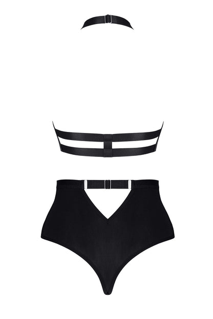Sheer Lace Bra & High Waist Shorts Demoniq Paloma-4