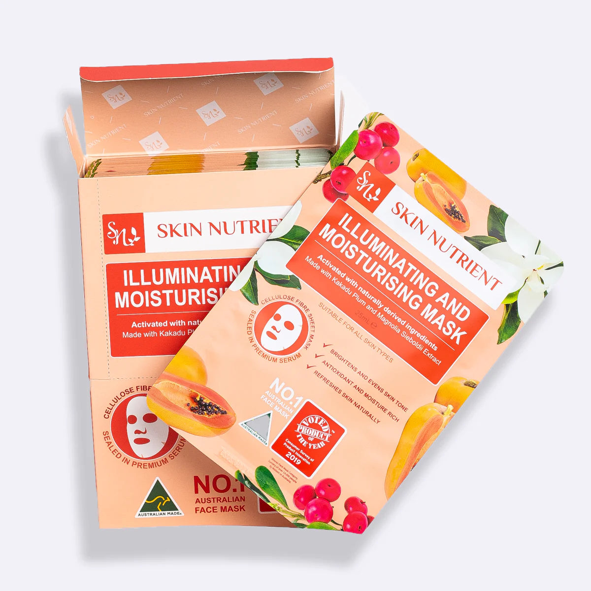 Skin Nutrient™ Illuminating and Moisturising Face Mask (Box of 12)