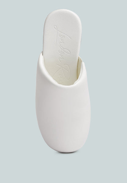 Olori Solid Platform Slip On Mules-3