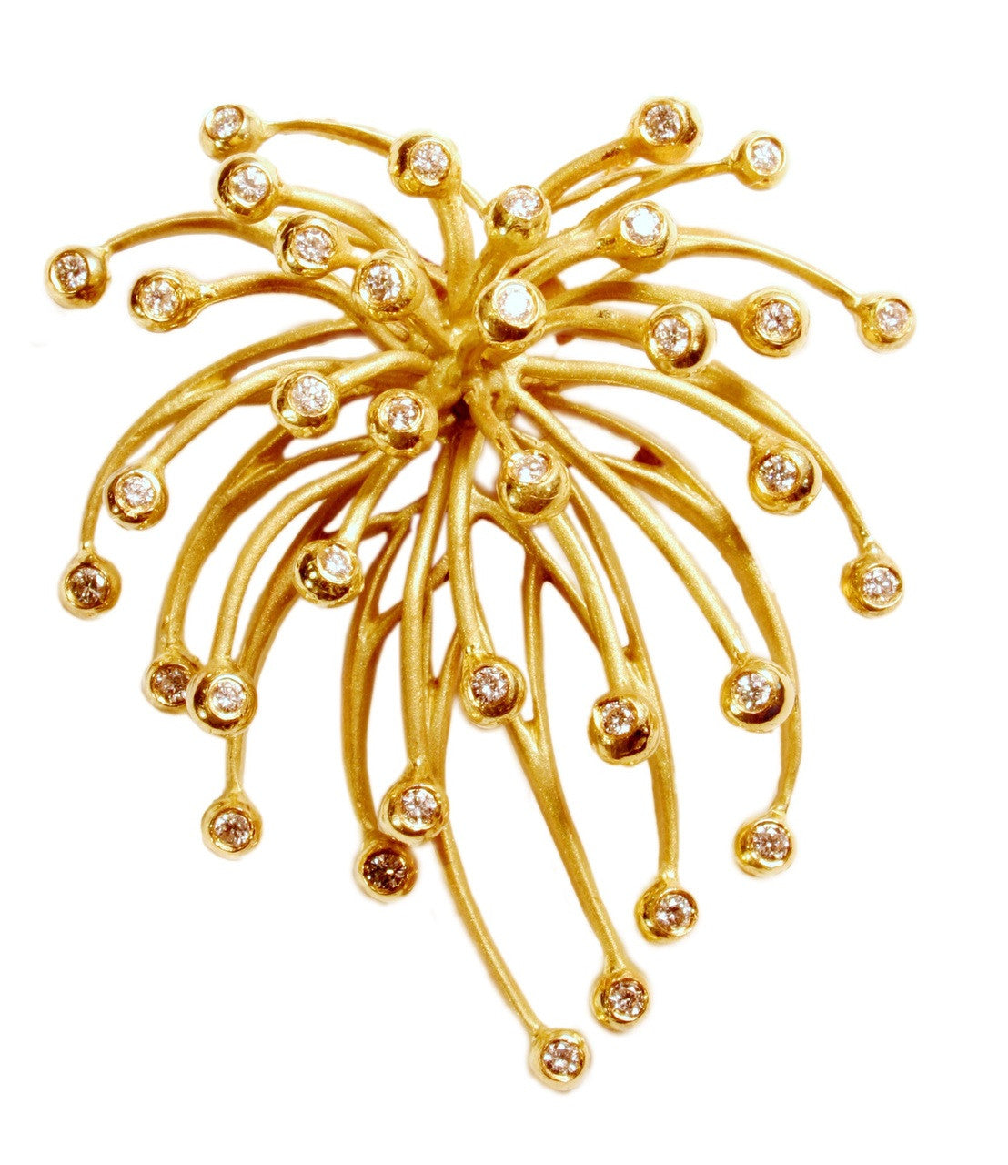 Superstar Necklace. Fireworks Pendant-Sterling Silver & diamonds with plate options
