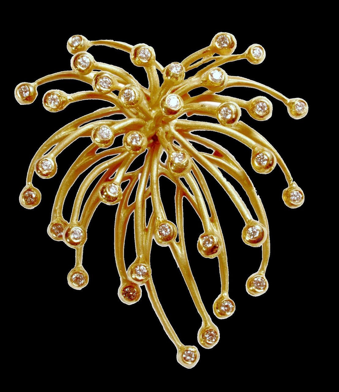 Superstar Necklace. Fireworks Pendant-Sterling Silver & diamonds with plate options