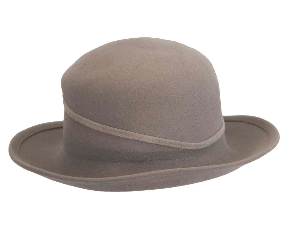 Exclusive rabbit fur grey hat Made in Europe