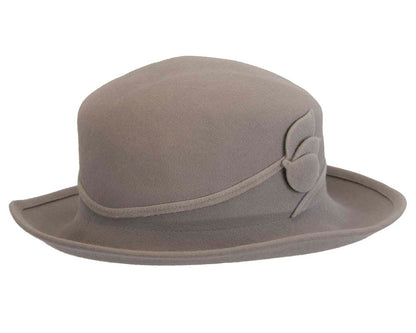 Exclusive rabbit fur grey hat Made in Europe