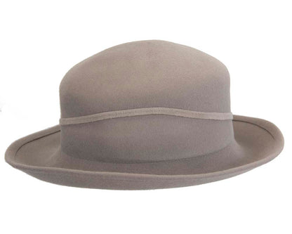 Exclusive rabbit fur grey hat Made in Europe