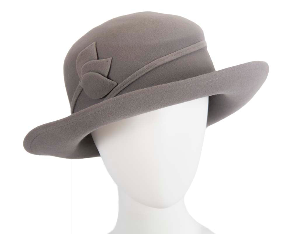 Exclusive rabbit fur grey hat Made in Europe