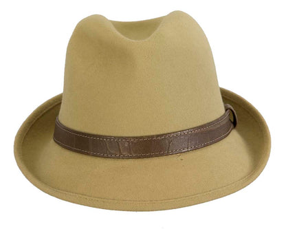 Rabbit fur fedora hat