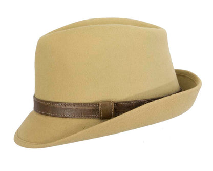 Rabbit fur fedora hat