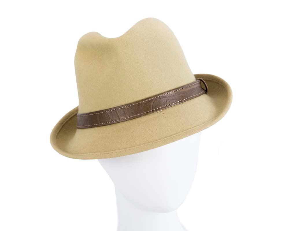 Rabbit fur fedora hat