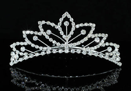 Bridal Wedding Sparkling Crystal Flower Girl Mini Tiara Comb XT1479