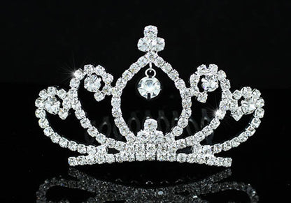 Bridal Wedding Flower Girl Mini Tiara Comb XT1483