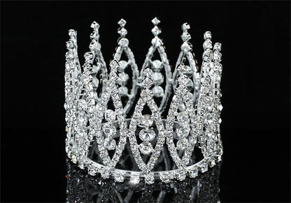 Bridal Flower Girl / Baby Round Full Circle Rhinestone Mini Tiara Crown XT1752