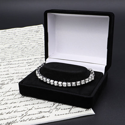 Quality Rhodium Plated Tennis Bracelet Made with SWAROVSKI® Crystals - USA Made-0