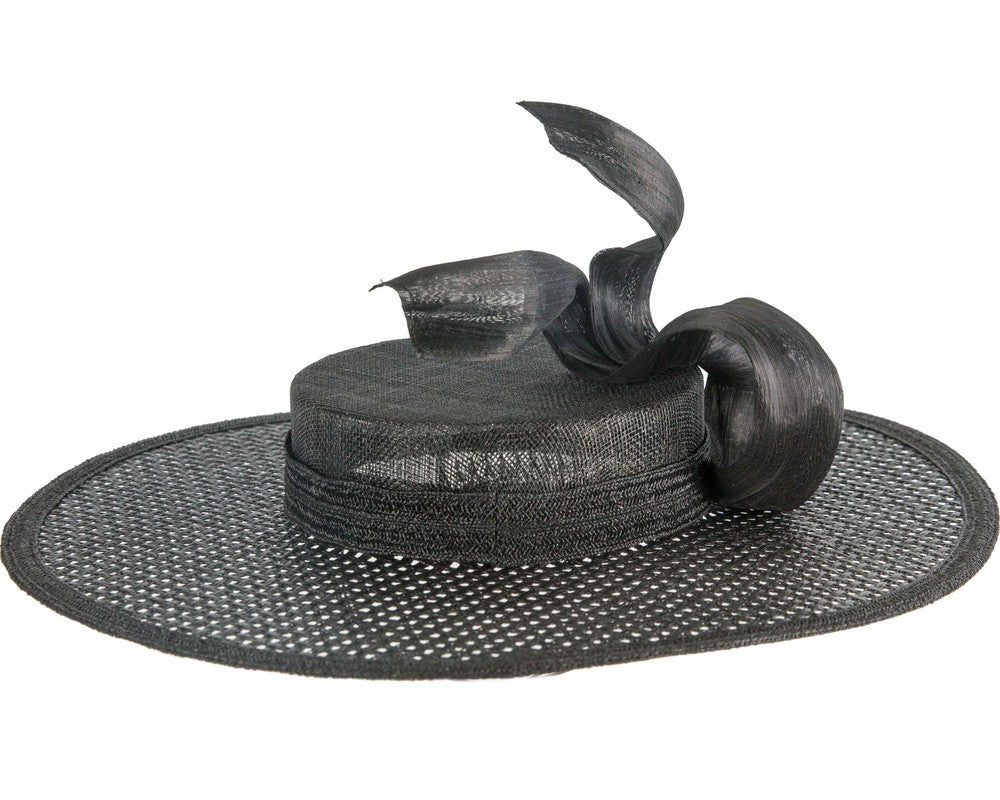Exclusive black boater hat by Believera-2