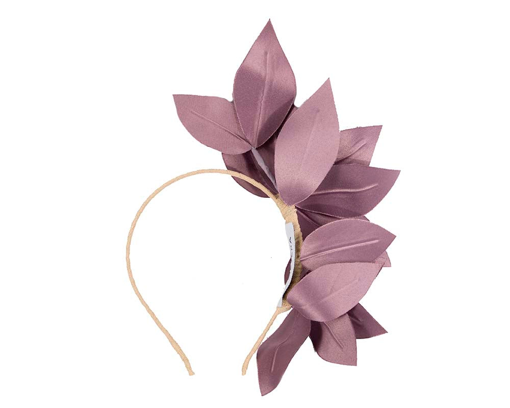 Bespoke mauve flower headband