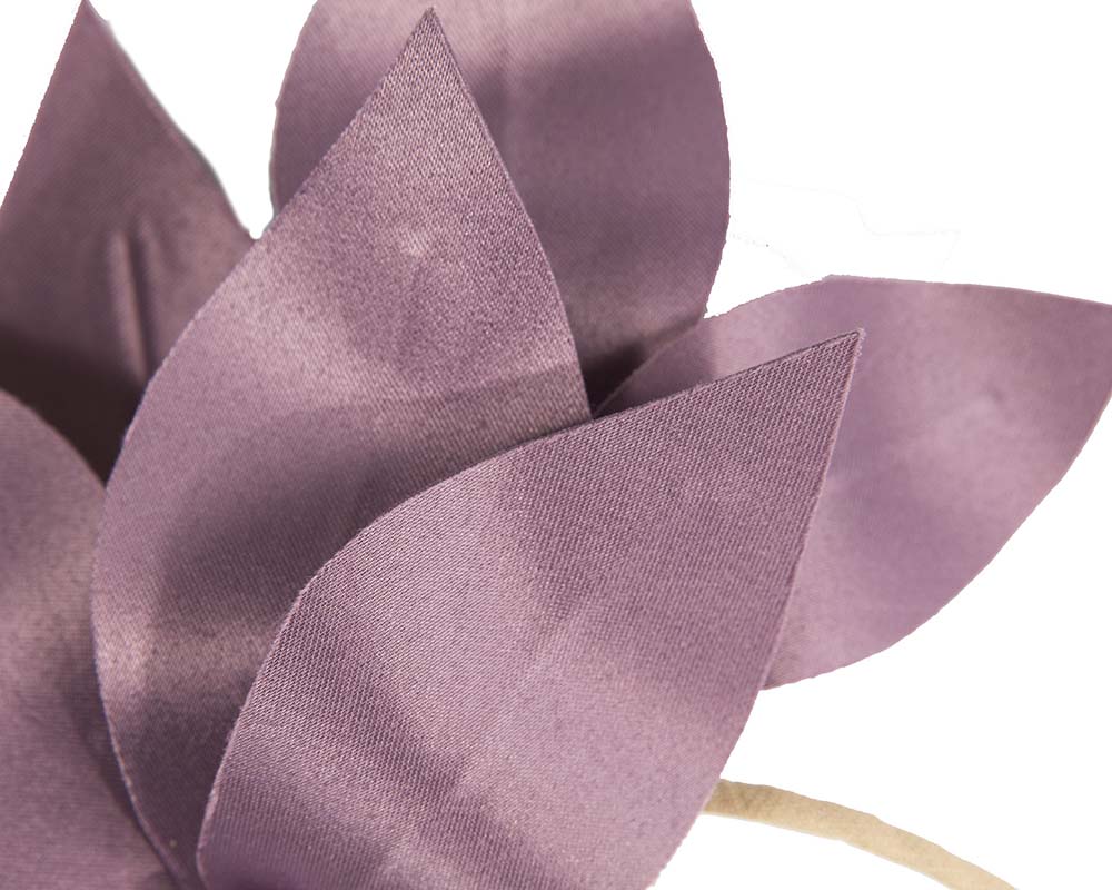 Bespoke mauve flower headband