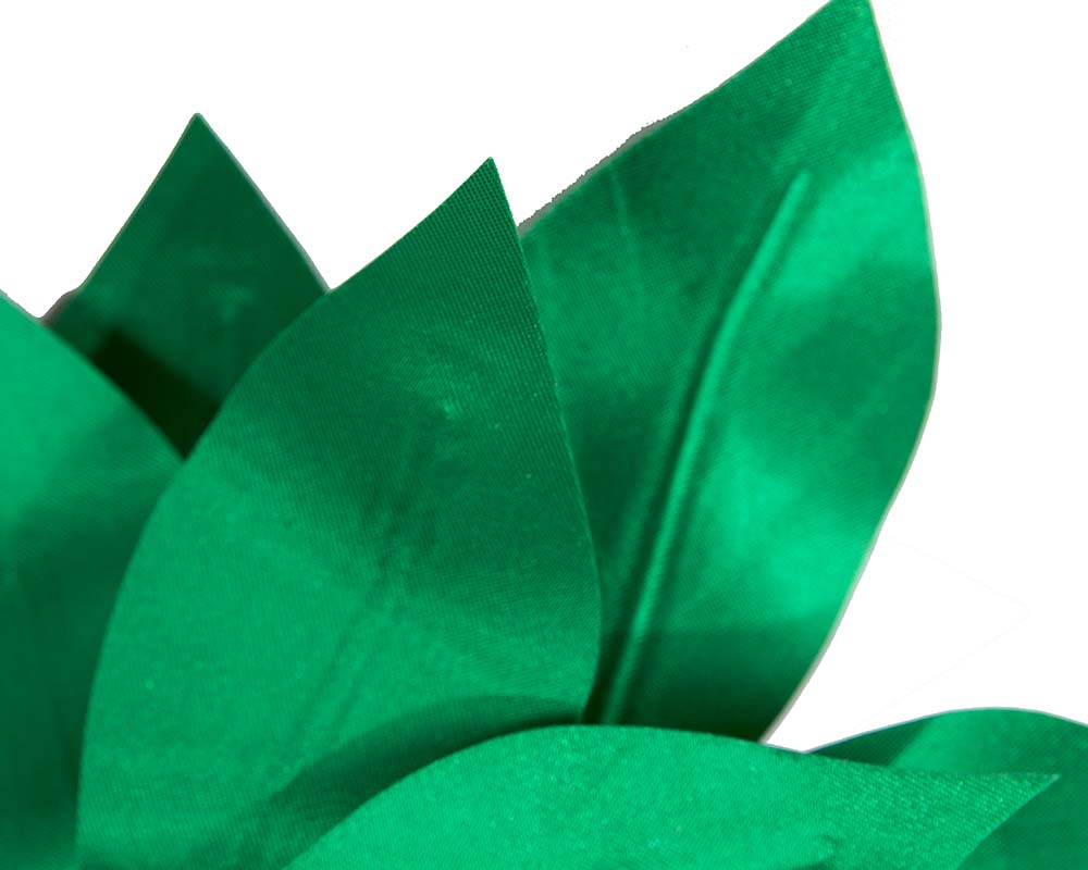 Bespoke green flower headband