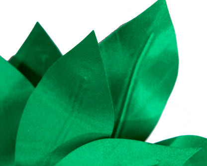 Bespoke green flower headband