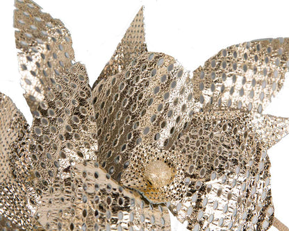 Metallic gold leather fascinator by BELIEVERA-2
