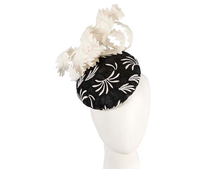Black & cream lace pillbox fascinator by BELEIVERA