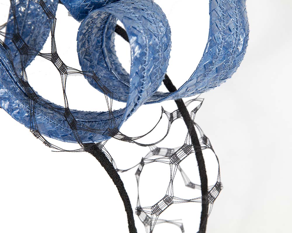 Black & Blue fascinator headband by BELEIVERA