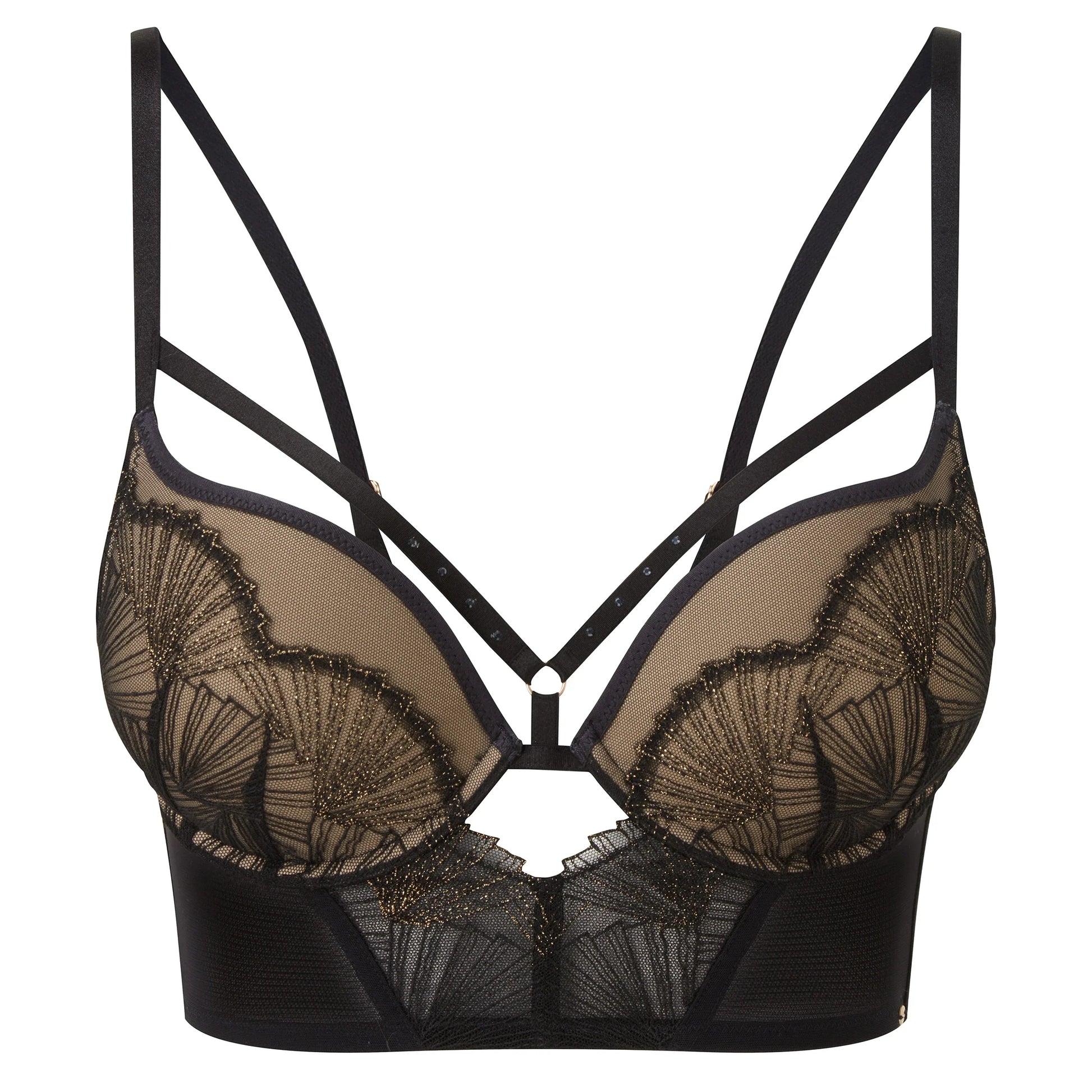Gossard VIP Captivate Longline Padded Plunge Bra-2