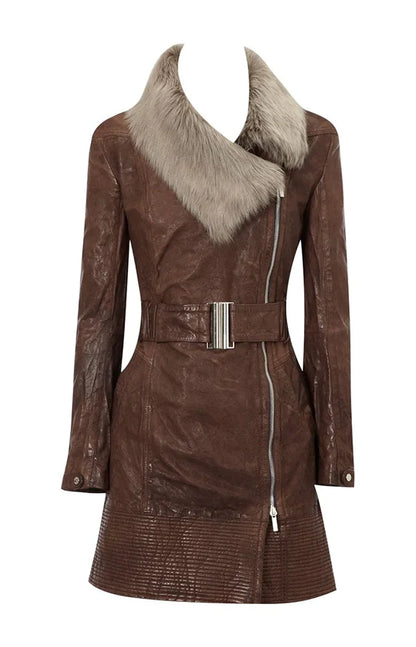 Women's Veg Leather Coat