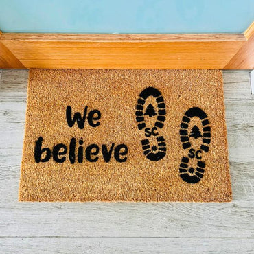 We believe (Santa Boots) Doormat