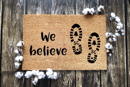 We believe (Santa Boots) Doormat
