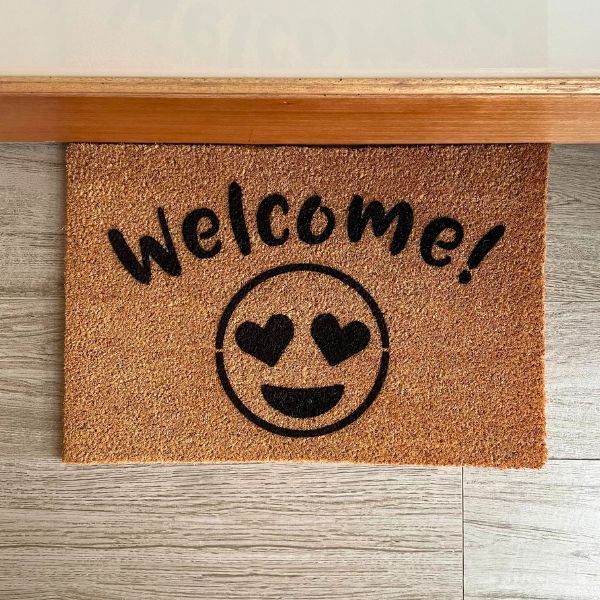 Welcome! (Emoji) Doormat