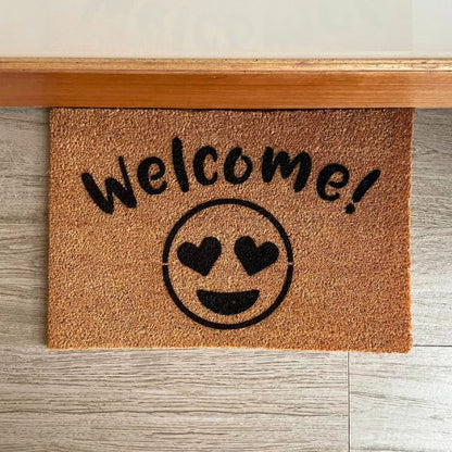 Welcome! (Emoji) Doormat