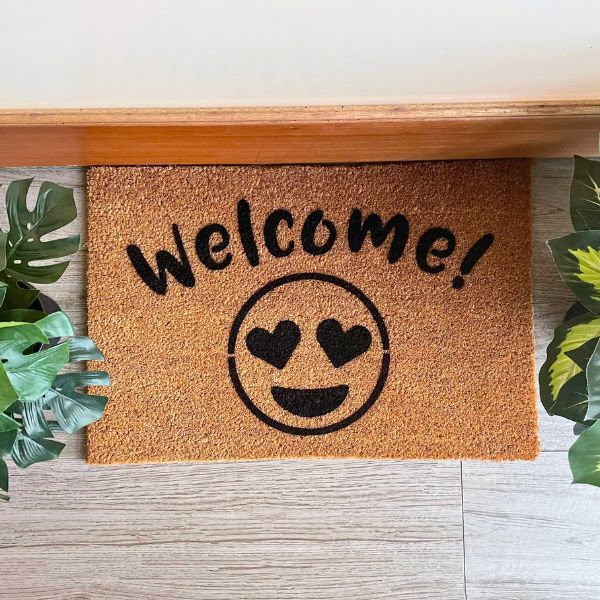 Welcome! (Emoji) Doormat