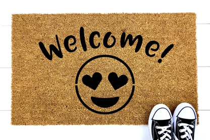 Welcome! (Emoji) Doormat