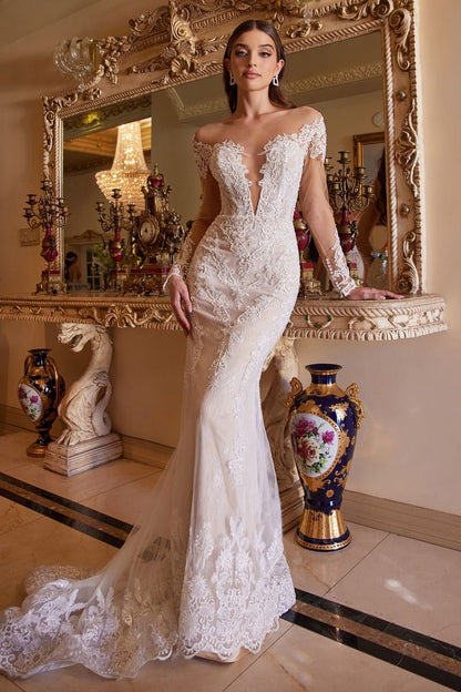 BOHEMIAN LACE MERMAID GOWN CDA1022-4