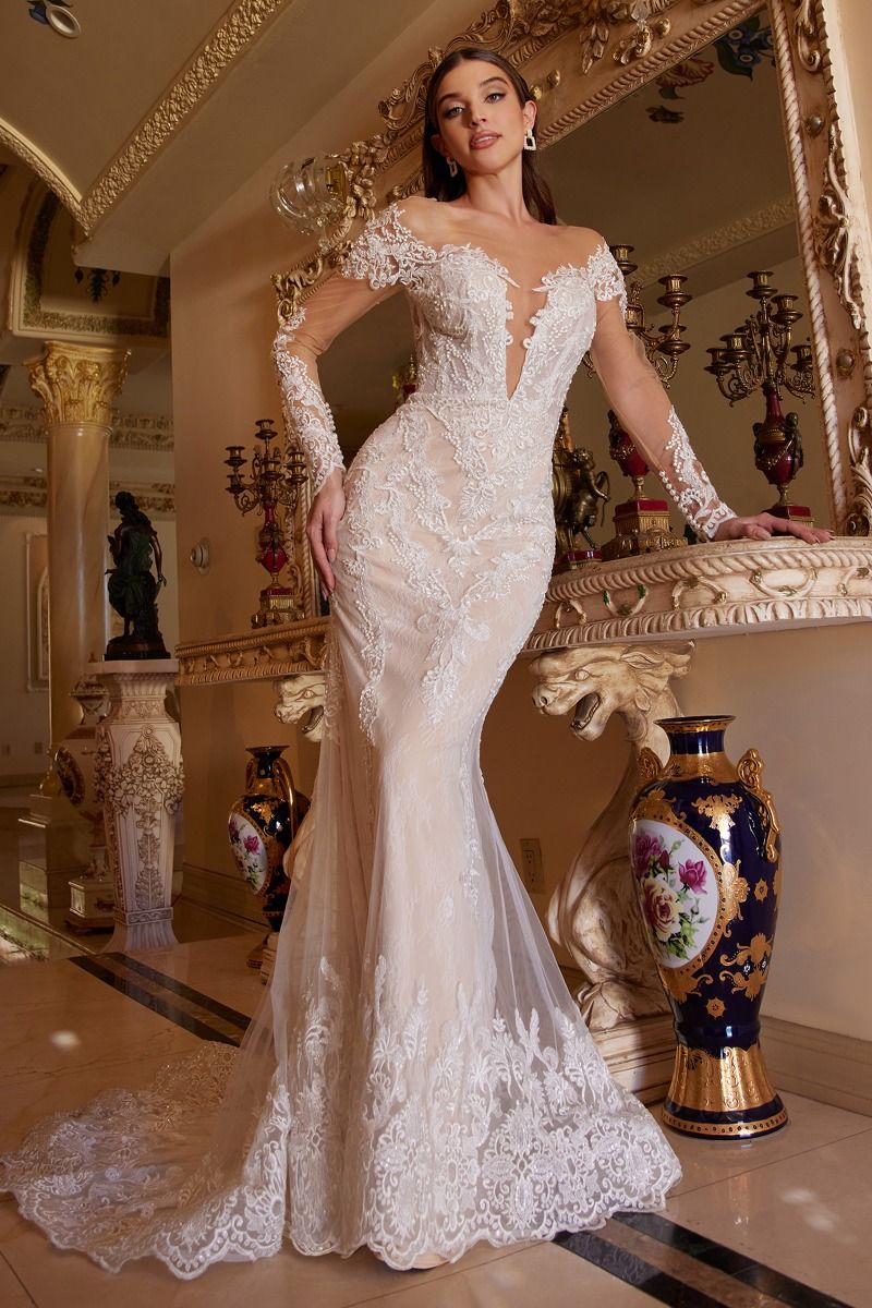 BOHEMIAN LACE MERMAID GOWN CDA1022-0