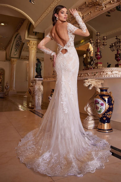 BOHEMIAN LACE MERMAID GOWN CDA1022-2
