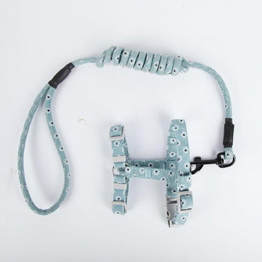 Anti-Tug Floral Cat Leash-1