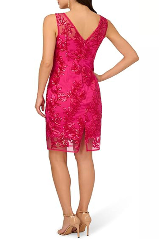 Adrianna Papell Sequin Leaf Sheath Dress - Wholesale