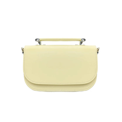 Aura Handmade Leather Bag - Cream-0