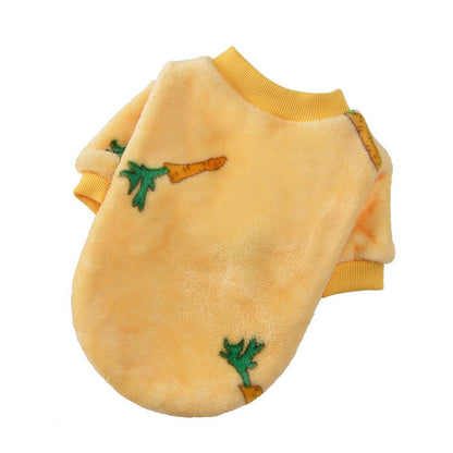 Warm And Stylish Cotton Pet Vest - Perfect For Autumn And Winter Adventures