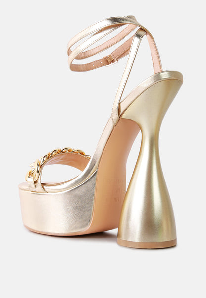 Big Bash Metallic High Platform Chunky Sandals-2