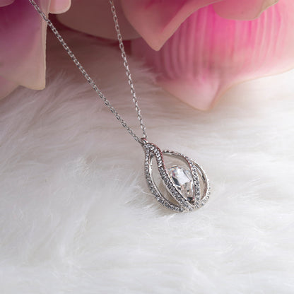 TRYNDI™ To My Beautiful Bonus Daughter Birdcage Necklace With Authentic Swarovski Crystals