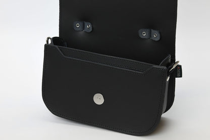 Aura Handmade Leather Bag - Black-3