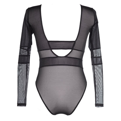 Axami Miami Vibe Sheer Shimmer Mesh Teddy-3