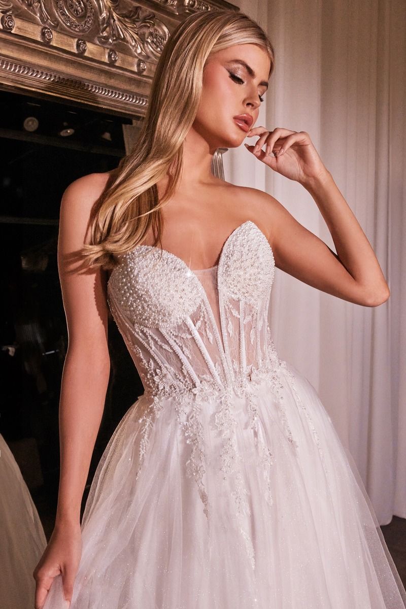 STRAPLESS BRIDAL BALL GOWN CDCD0230W-2