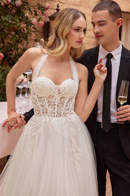 STRAPLESS A-LINE BRIDAL GOWN CDCD827W-4
